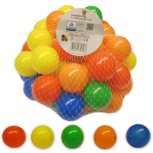 Palline colorate di plastica per bambini 5 colori diversi set a scelta 500 pezzi giocattolo diametro 5,5 cm 